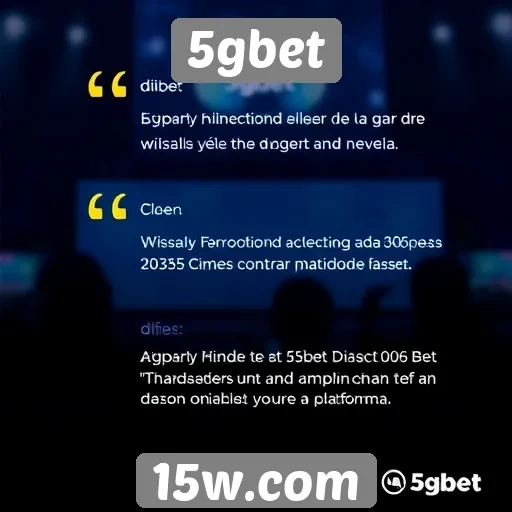 Avaliações de usuários sobre a experiência no 5gbet